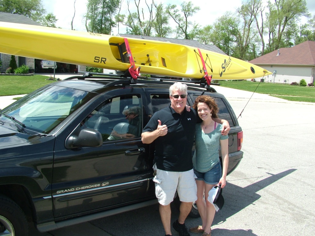 Stellar, Midwest, Indiana, Ohio, Michigan, Illinois, paddling, gear, kayaks, kevlar, carbon, lightweight, surf ski, sit on top, yellow